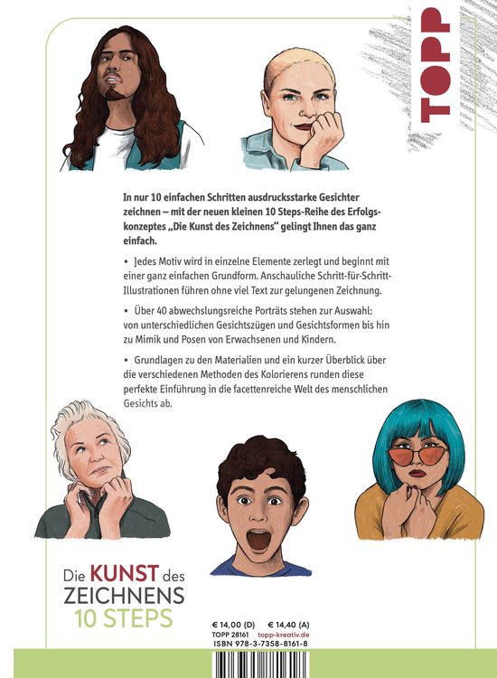 Produktbild: Die Kunst des Zeichnens 10 Steps - Gesichter