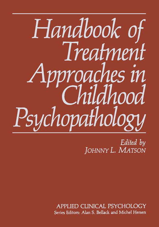 Produktbild: Handbook of Treatment Approaches in Childhood Psychopathology