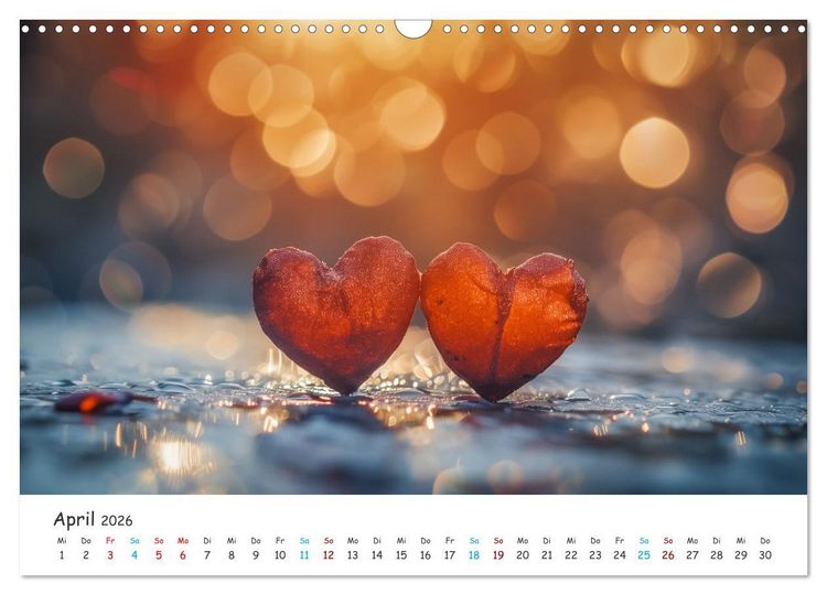 Produktbild: Die Melodie der Liebe (Wandkalender 2026 DIN A3 quer), CALVENDO Monatskalender