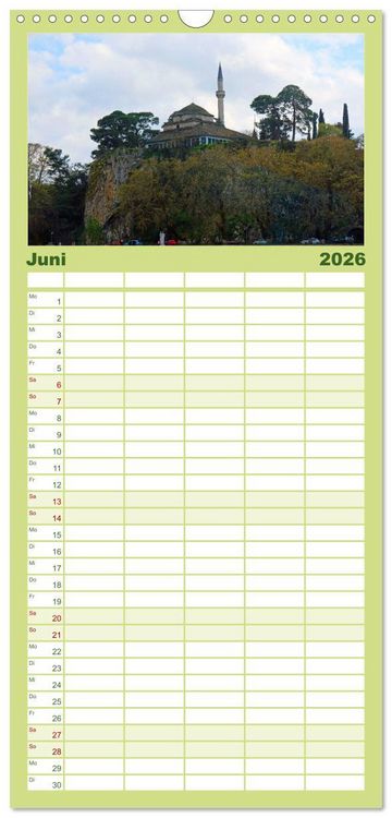 Produktbild: Familienplaner 2026 - Der Norden Griechenlands mit 5 Spalten (Wandkalender, 21 x 45 cm) CALVENDO