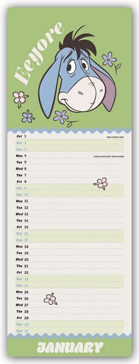 Produktbild: Disney Eeyore &ndash; Eeyore 2027 &ndash; Slimline-Kalender