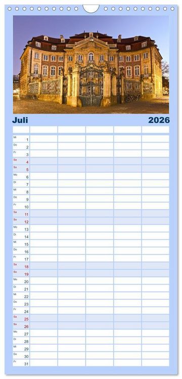 Produktbild: Familienplaner 2026 - Magisches M&uuml;nster mit 5 Spalten (Wandkalender, 21 x 45 cm) CALVENDO