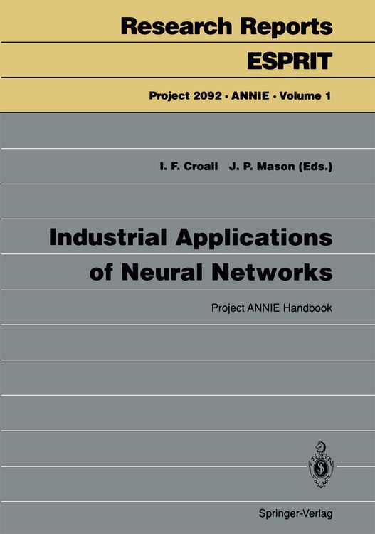 Produktbild: Industrial Applications of Neural Networks