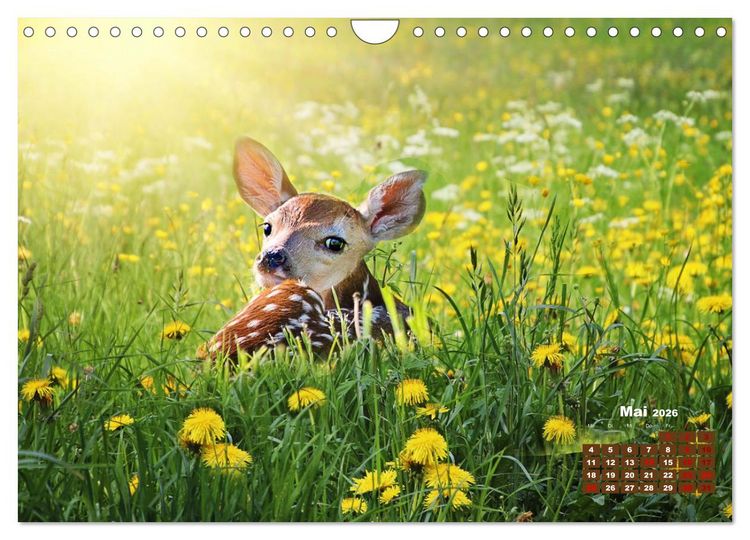 Produktbild: Tiere in freier Wildbahn by VogtArt (Wandkalender 2026 DIN A4 quer), CALVENDO Monatskalender