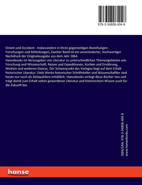 Produktbild: Orient und Occident