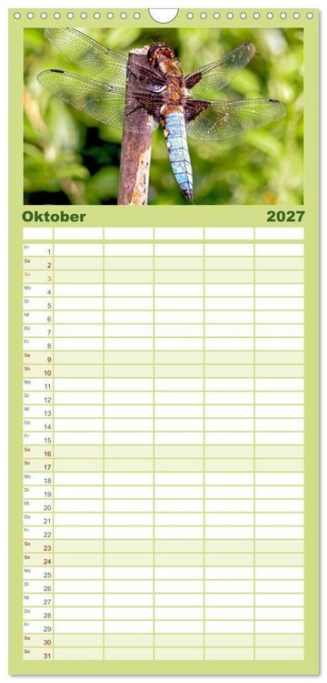 Produktbild: Familienplaner 2027 - INSEKTEN - Makrofotografie in freier Natur mit 5 Spalten (Wandkalender, 21 x 45 cm) CALVENDO