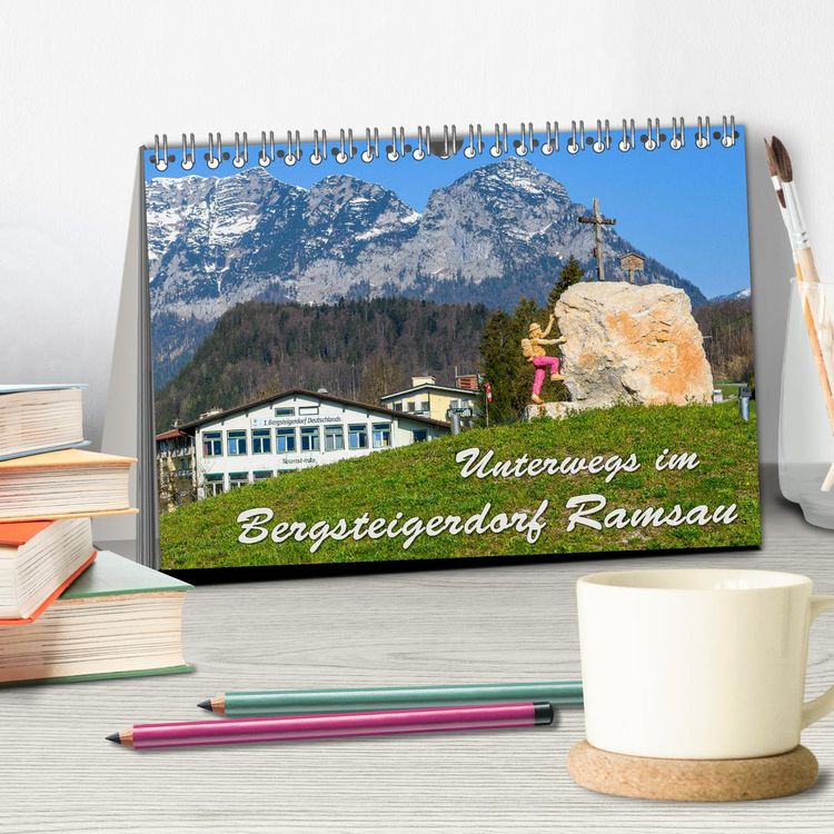 Produktbild: Unterwegs im Bergsteigerdorf Ramsau (Tischkalender 2026 DIN A5 quer), CALVENDO Monatskalender