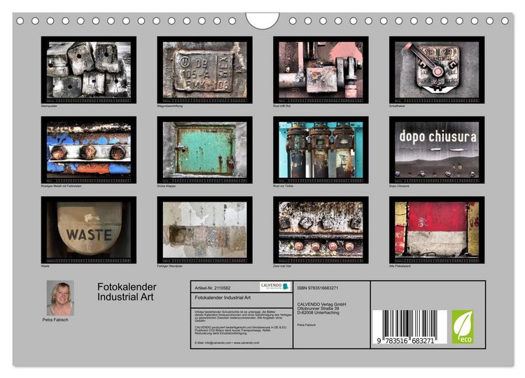 Produktbild: Fotokalender Industrial Art (Wandkalender 2026 DIN A4 quer), CALVENDO Monatskalender