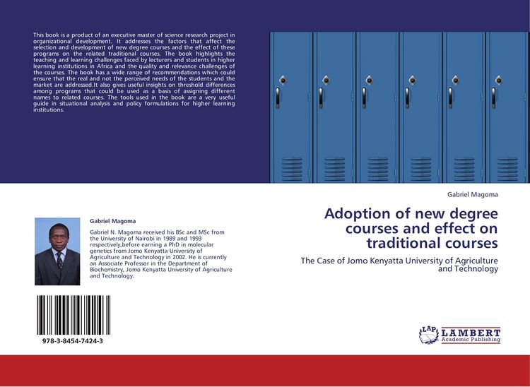 Produktbild: Adoption of new degree courses and effect on traditional courses