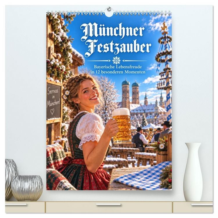 Produktbild: M&uuml;nchner Festzauber - Bayerische Lebensfreude in 12 besonderen Momenten (hochwertiger Premium Wandkalender 2027 DIN A2 hoch), Kunstdruck in Hochglanz