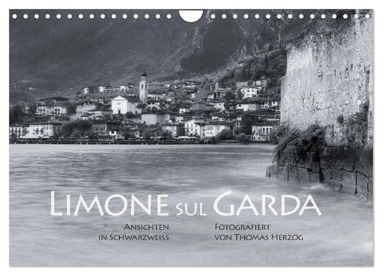 Produktbild: Limone sul Garda schwarzwei&szlig; (Wandkalender 2026 DIN A4 quer), CALVENDO Monatskalender