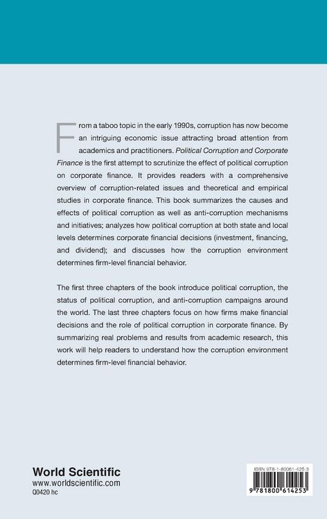 Produktbild: Political Corruption and Corporate Finance