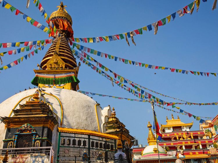 Produktbild: CALVENDO Puzzle Stupa in Kathmandu | 1000 Teile Lege-Gr&ouml;&szlig;e 64x48cm Foto-Puzzle f&uuml;r gl&uuml;ckliche Stunden