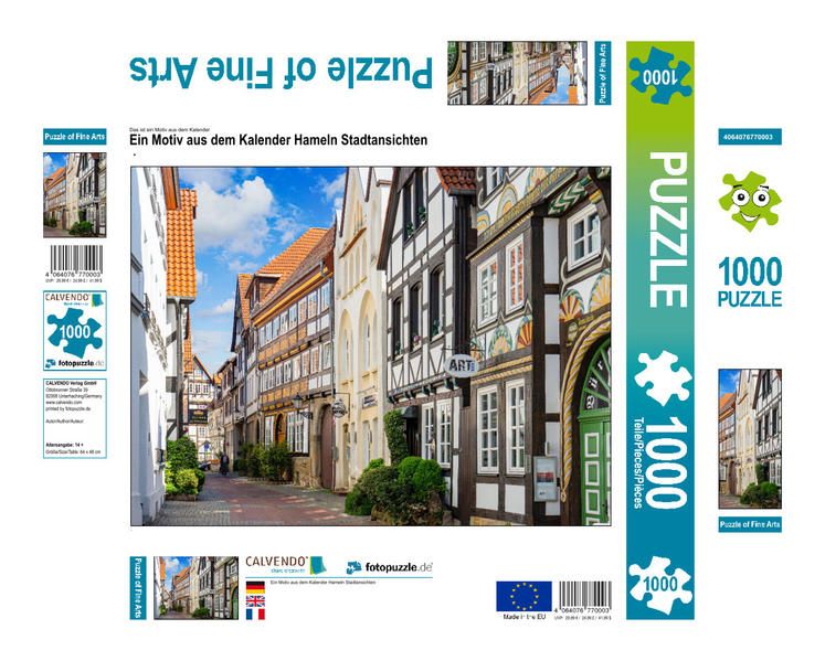 Produktbild: CALVENDO Puzzle Ein Motiv aus dem Kalender Hameln Stadtansichten | 1000 Teile Lege-Gr&ouml;&szlig;e 64x48cm Foto-Puzzle f&uuml;r gl&uuml;ckliche Stunden