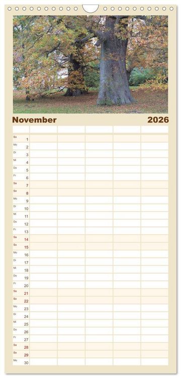 Produktbild: Familienplaner 2026 - Urlaubsparadies Insel R&uuml;gen mit 5 Spalten (Wandkalender, 21 x 45 cm) CALVENDO