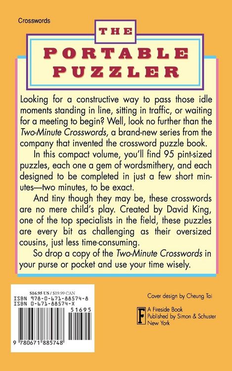 Produktbild: Simon and Schuster's Two-Minute Crosswords Vol. 1