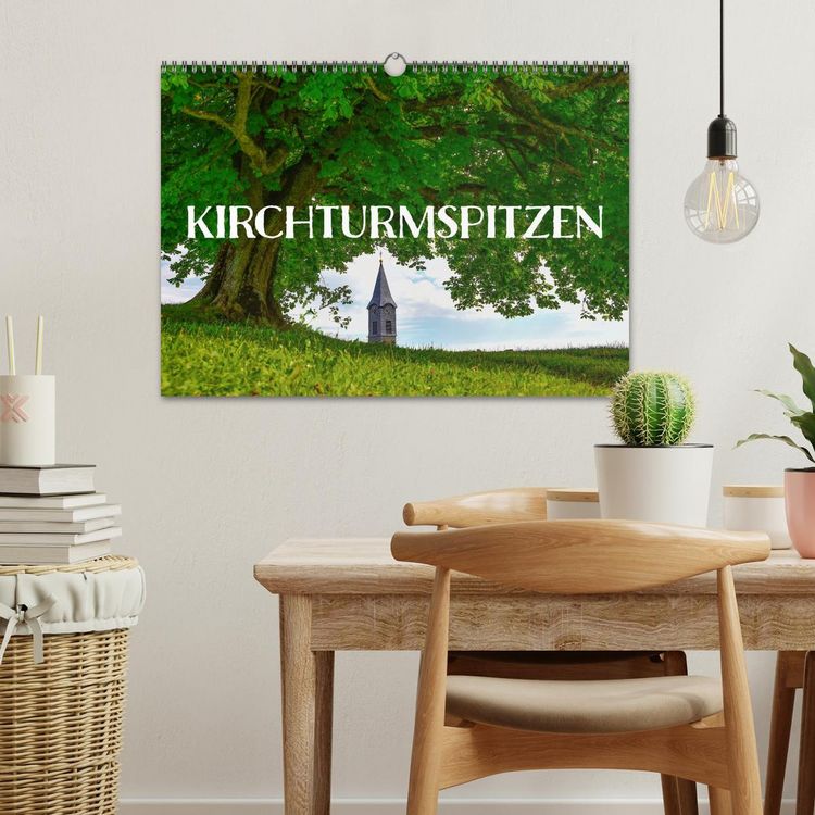 Produktbild: Kirchturmspitzen (Wandkalender 2026 DIN A3 quer), CALVENDO Monatskalender