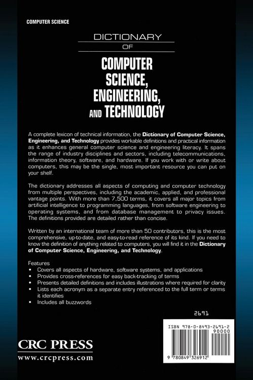 Produktbild: Dictionary of Computer Science, Engineering and Technology