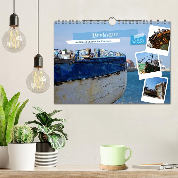 Produktbild: Bretagne Ambiance d'un cimeti&egrave;re &agrave; bateaux (Calendrier mural 2026 DIN A4 vertical), CALVENDO calendrier mensuel