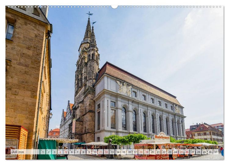 Produktbild: Ansbach Impressionen (Wandkalender 2026 DIN A2 quer), CALVENDO Monatskalender