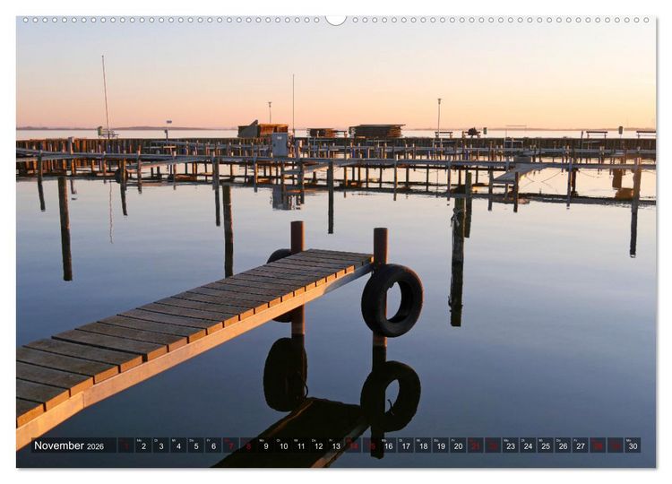 Produktbild: D&uuml;mmer, Malerische See-Momente (Wandkalender 2026 DIN A2 quer), CALVENDO Monatskalender