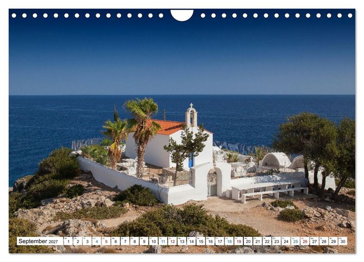 Produktbild: Kreta &ndash; Zwischen Bergen, Buchten und Geschichte (Wandkalender 2027 DIN A4 quer), CALVENDO Monatskalender