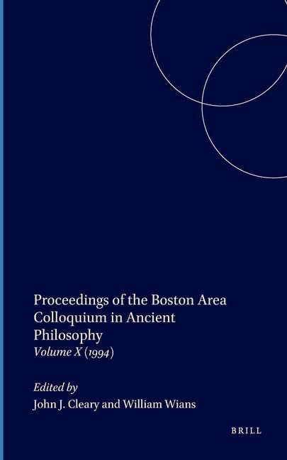 Produktbild: Proceedings of the Boston Area Colloquium in Ancient Philosophy