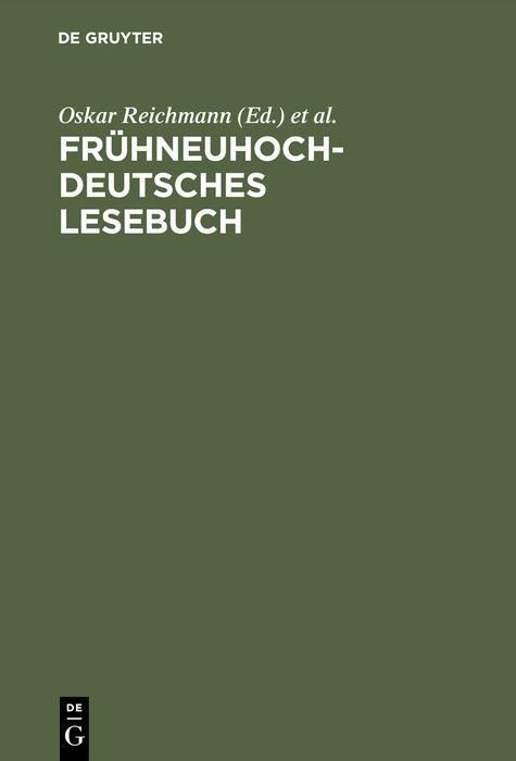 Produktbild: Fr&uuml;hneuhochdeutsches Lesebuch