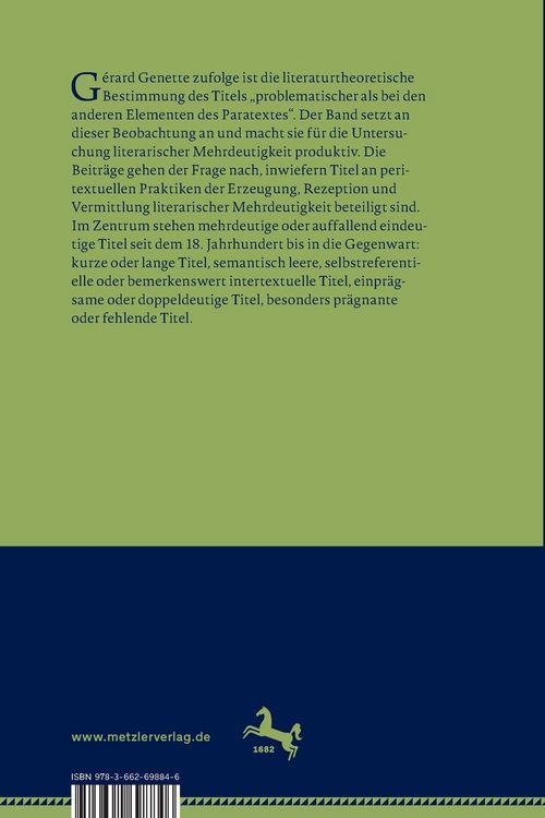 Produktbild: Mehrdeutige Titel