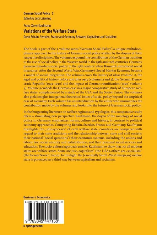 Produktbild: Variations of the Welfare State