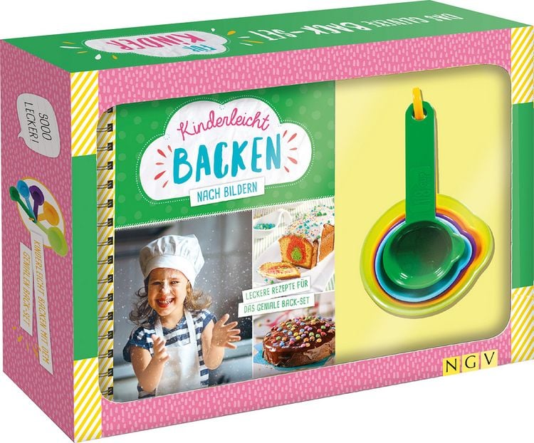 Produktbild: Kinderleicht backen nach Bildern. Das clevere Back-Set f&uuml;r Kinder ab 6 Jahren