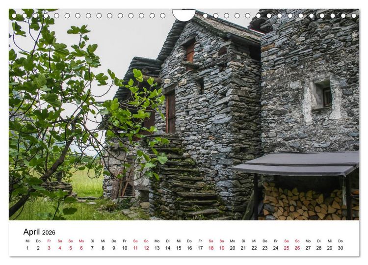 Produktbild: Valle Maggia - Entdecken Sie das Maggiatal im Tessin (Wandkalender 2026 DIN A4 quer), CALVENDO Monatskalender