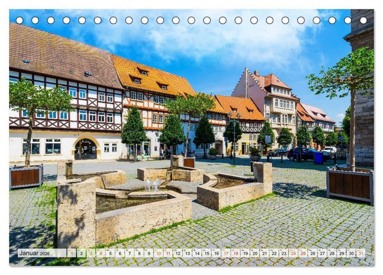Produktbild: Bad Langensalza Impressionen (Tischkalender 2026 DIN A5 quer), CALVENDO Monatskalender