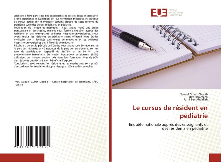 Produktbild: Le cursus de r&eacute;sident en p&eacute;diatrie