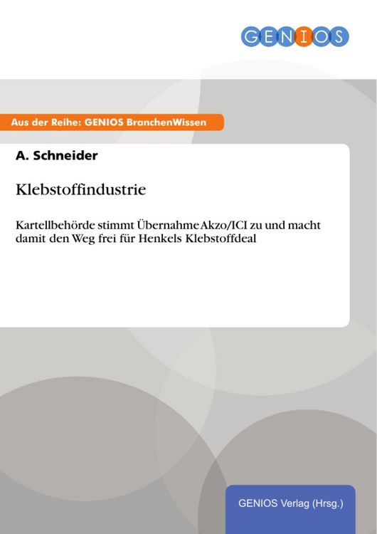 Produktbild: Klebstoffindustrie