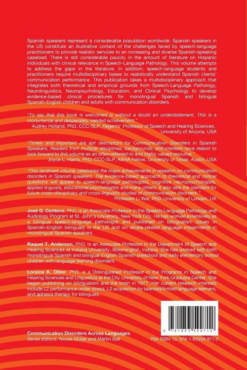 Produktbild: Communication Disorders in Spanish Speakers