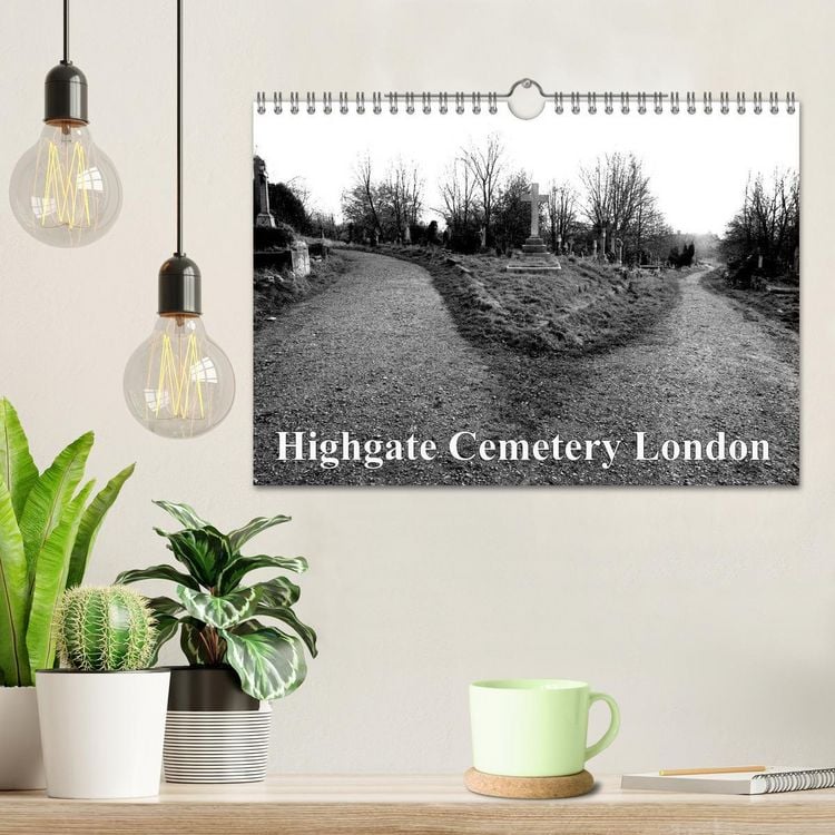 Produktbild: Highgate Cemetery London (Wandkalender 2026 DIN A4 quer), CALVENDO Monatskalender