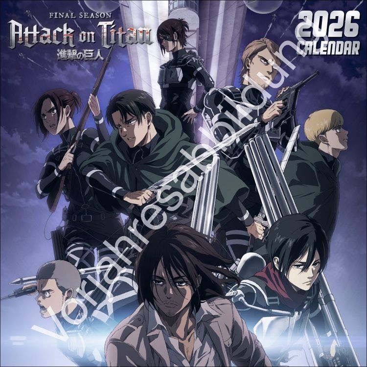 Produktbild: Attack on Titan Broschurkalender 2027