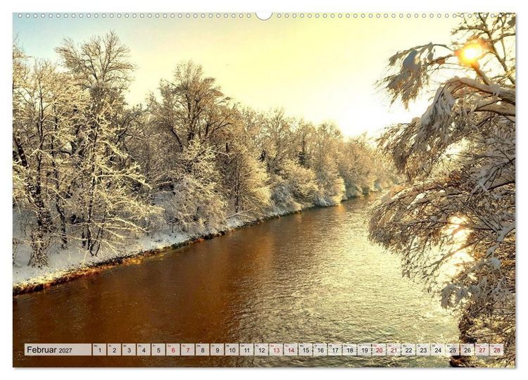 Produktbild: Lech und Wertach - Flusslandschaften im Alpenvorland (Wandkalender 2027 DIN A2 quer), CALVENDO Monatskalender