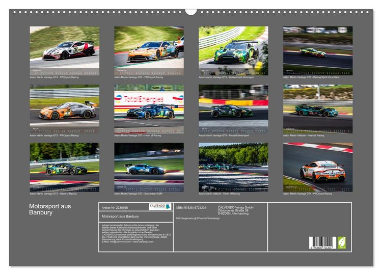Produktbild: Motorsport aus Banbury (Wandkalender 2026 DIN A2 quer), CALVENDO Monatskalender