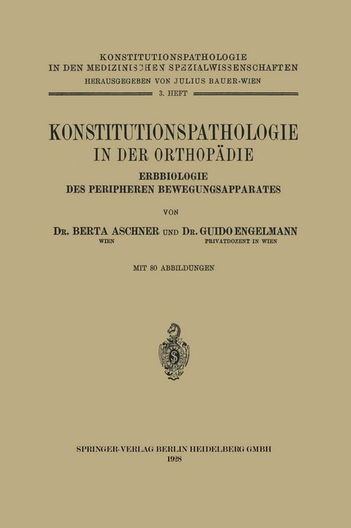 Produktbild: Konstitutionspathologie in der Orthop&auml;die