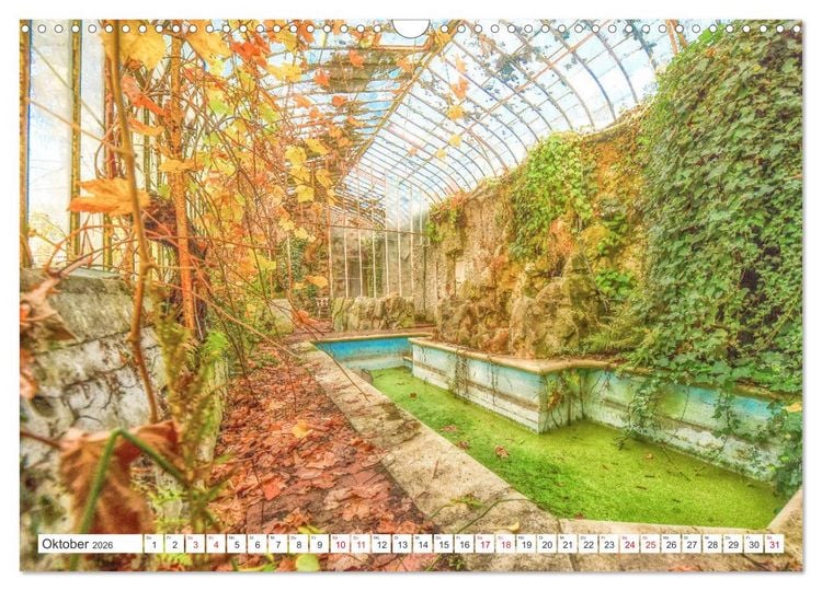 Produktbild: Lost Places - Verlassene R&auml;ume (Wandkalender 2026 DIN A3 quer), CALVENDO Monatskalender