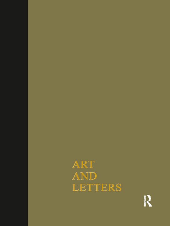 Produktbild: Art & Letters July-Winter 1918