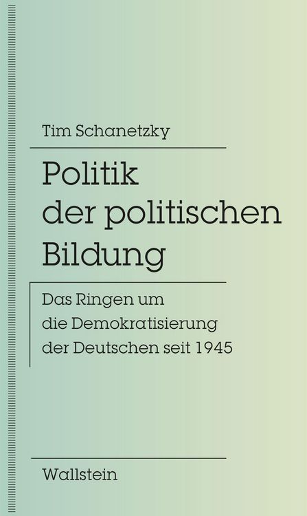 Produktbild: Politik der politischen Bildung