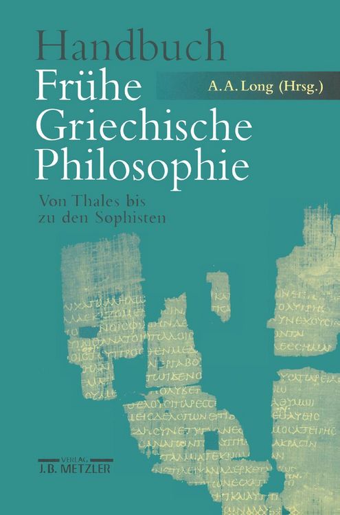 Produktbild: Handbuch Fr&uuml;he Griechische Philosophie