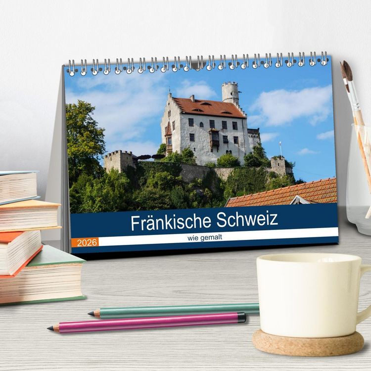 Produktbild: Fr&auml;nkische Schweiz wie gemalt (Tischkalender 2026 DIN A5 quer), CALVENDO Monatskalender