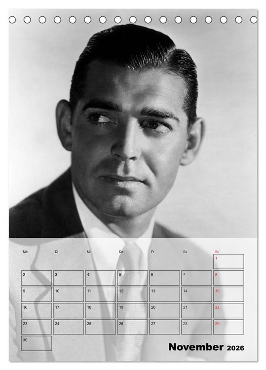 Produktbild: Filmstars - Legenden der goldenen Filmjahre (Tischkalender 2026 DIN A5 hoch), CALVENDO Monatskalender