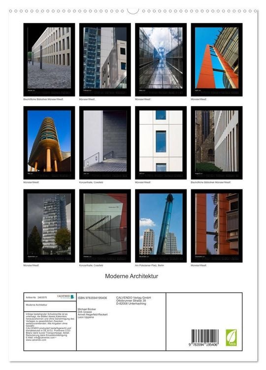 Produktbild: Moderne Architektur (hochwertiger Premium Wandkalender 2027 DIN A2 hoch), Kunstdruck in Hochglanz