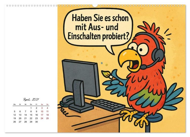 Produktbild: Pfoten, Pelz & Power-Jobs (hochwertiger Premium Wandkalender 2027 DIN A2 quer), Kunstdruck in Hochglanz