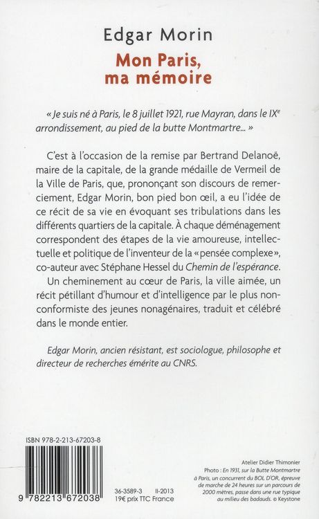 Produktbild: Mon Paris, ma m&eacute;moire